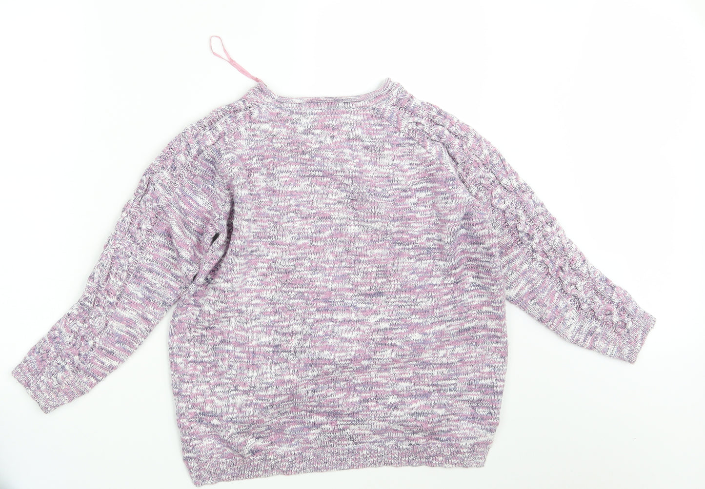 Country Rose Womens Purple  Knit Pullover Jumper Size M