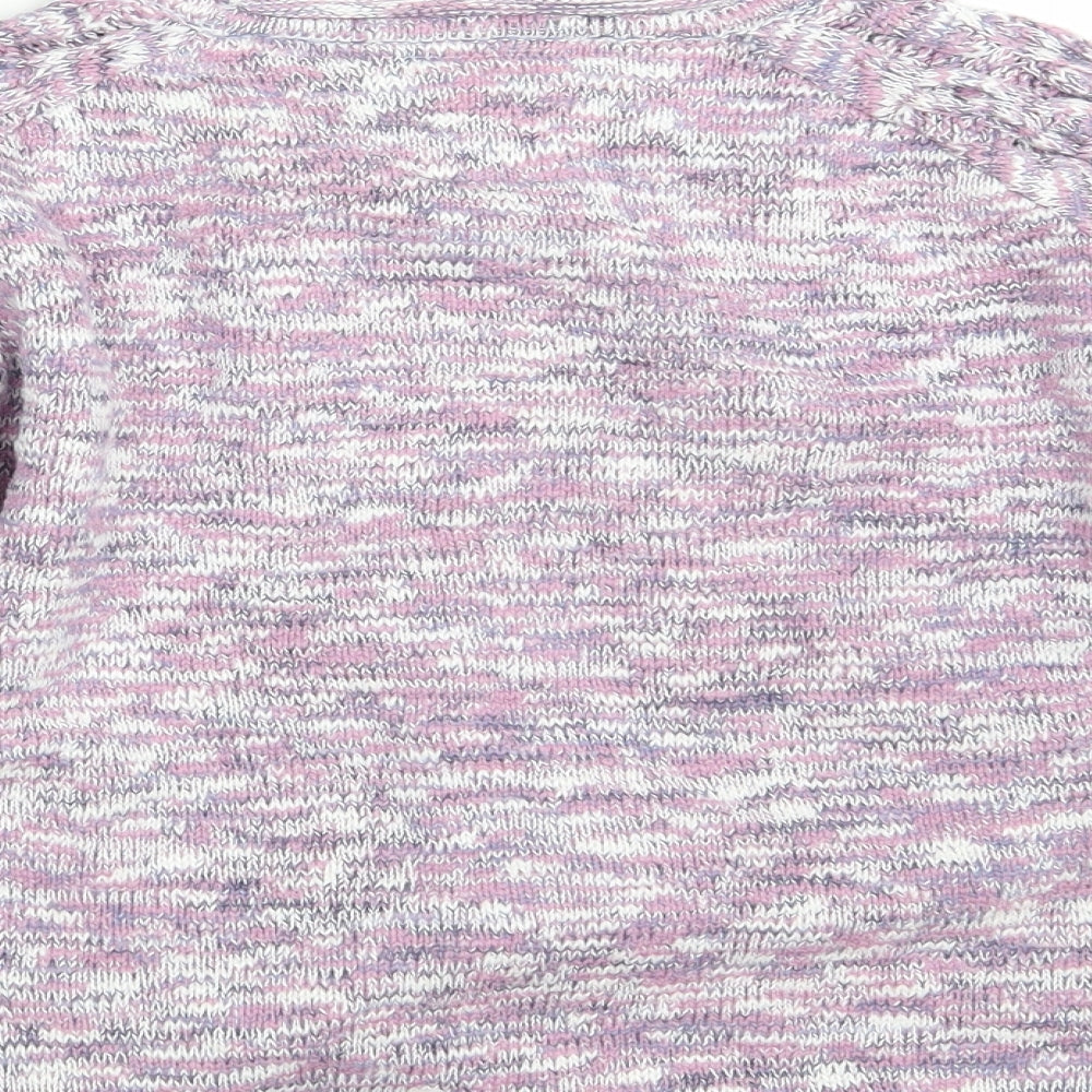 Country Rose Womens Purple  Knit Pullover Jumper Size M