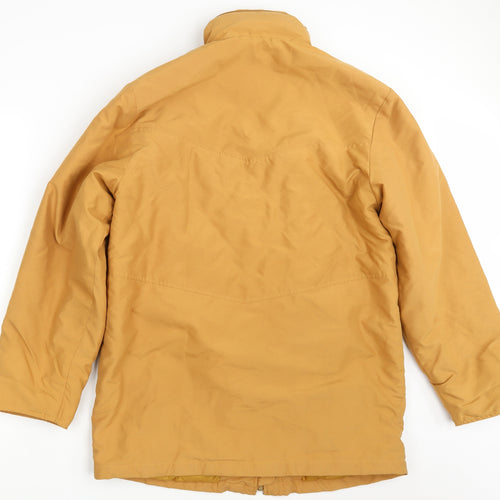 Doxon Womens Yellow   Overcoat Coat Size 14