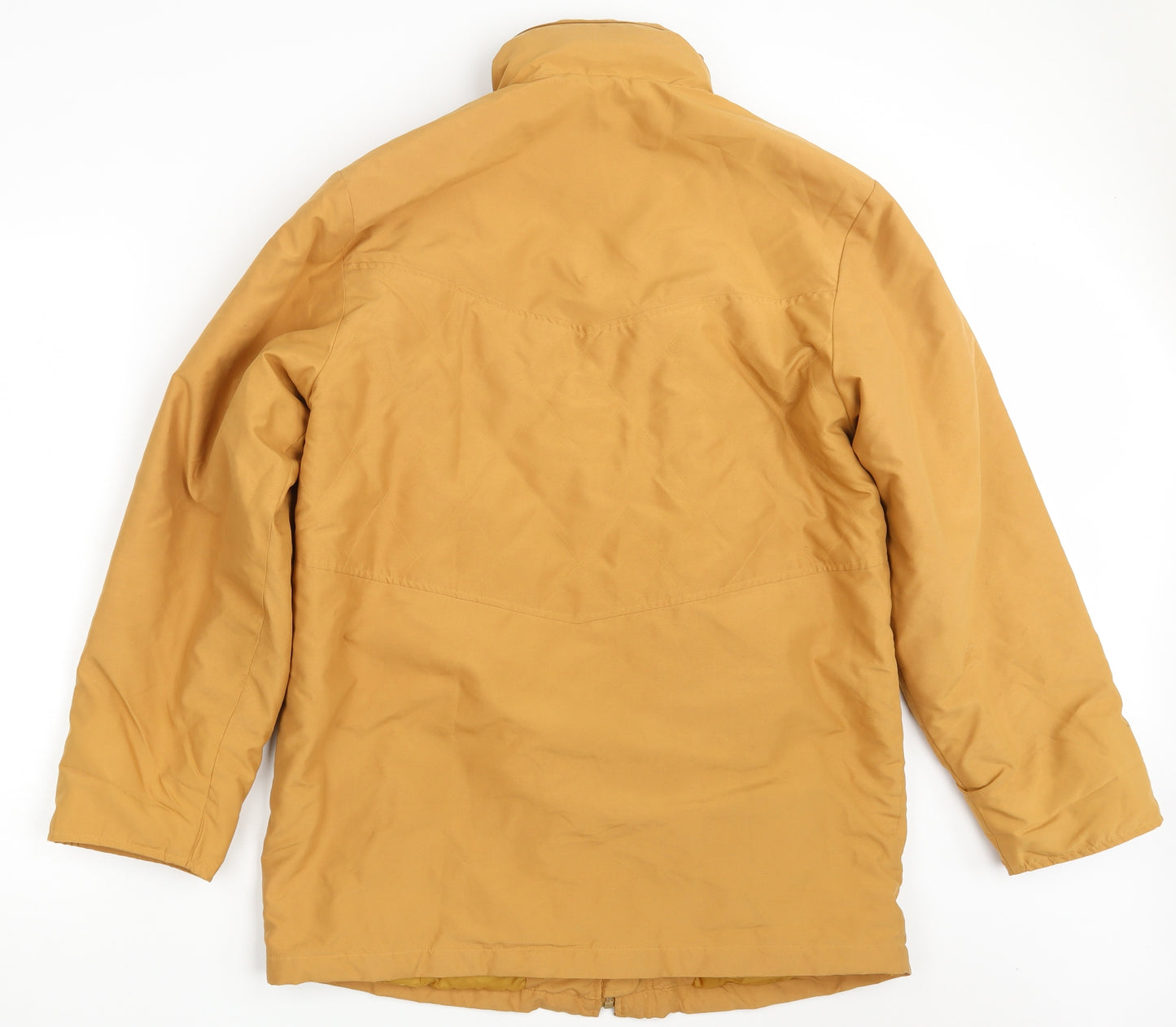 Doxon Womens Yellow   Overcoat Coat Size 14