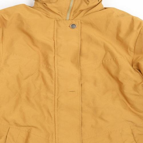 Doxon Womens Yellow   Overcoat Coat Size 14