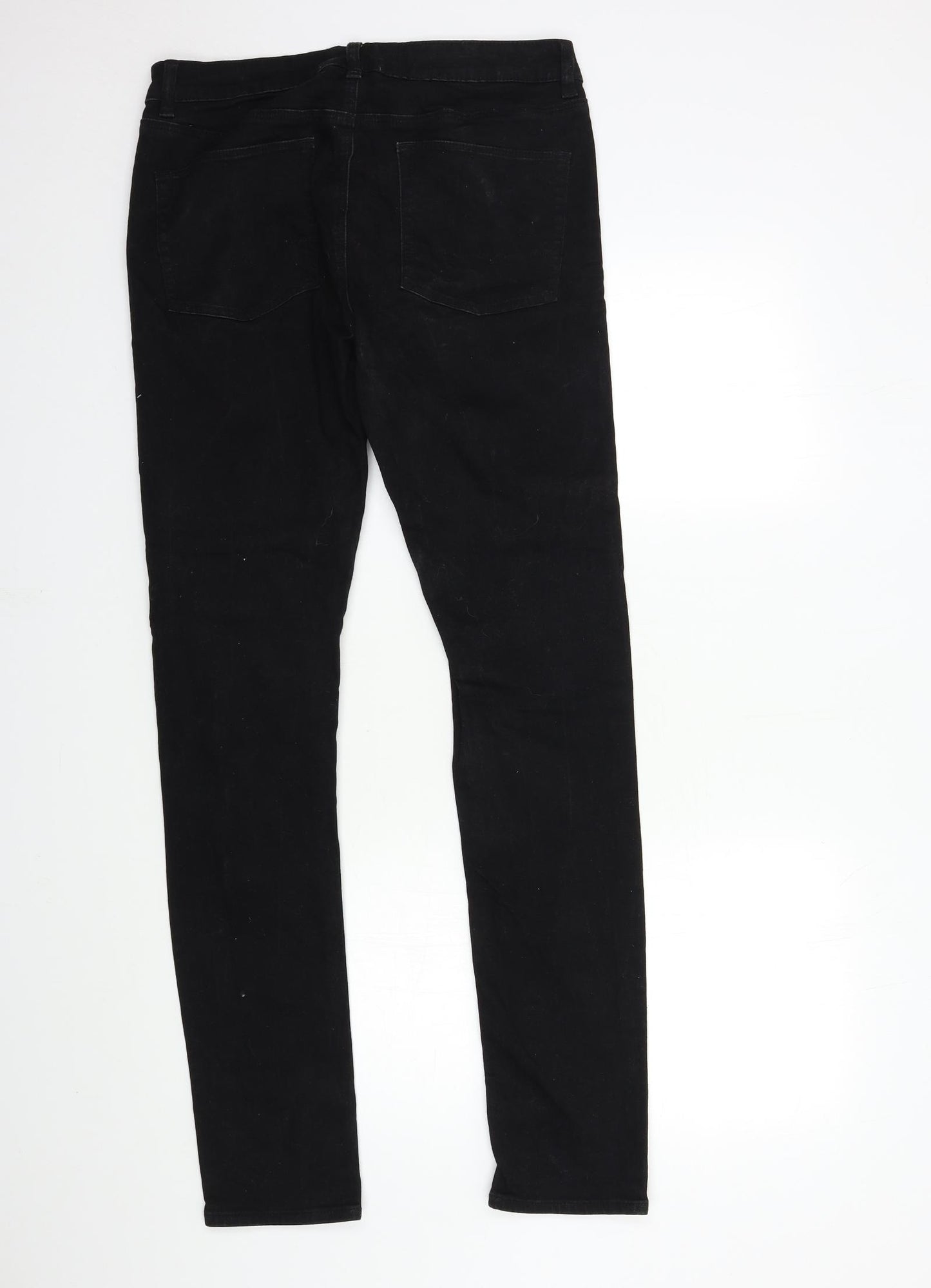 ASOS Mens Black  Denim Skinny Jeans Size 32 in L34 in
