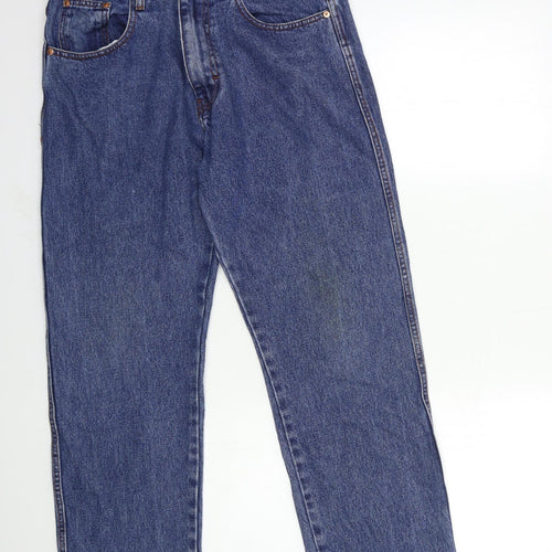 Aztec blue jeans Mens Blue  Denim Straight Jeans Size 34 in L29 in