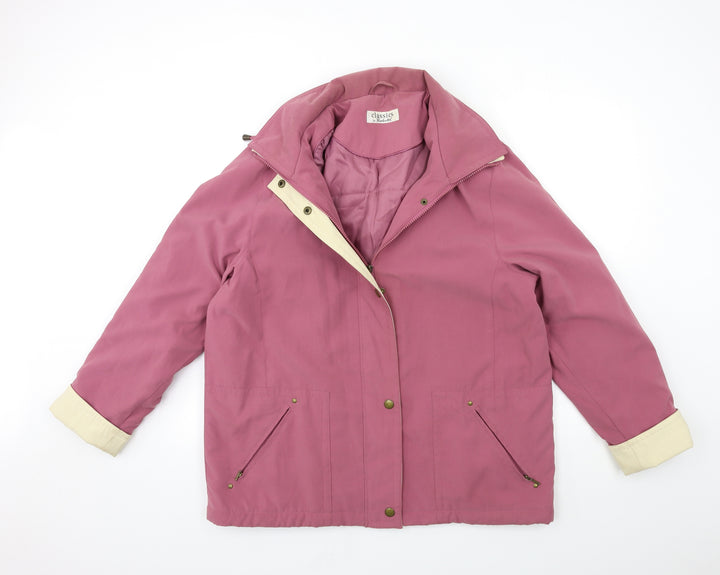 Berkertex Womens Pink Overcoat Coat Size 14