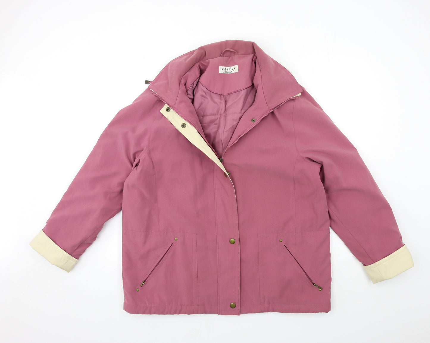 Berkertex Womens Pink   Overcoat Coat Size 14