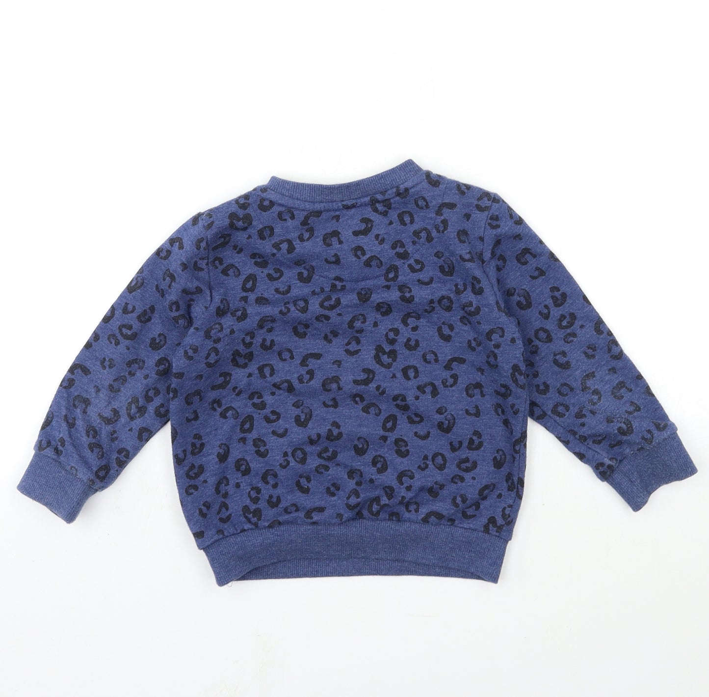 F&F Boys Blue Animal Print  Pullover Sweatshirt Size 2-3 Years