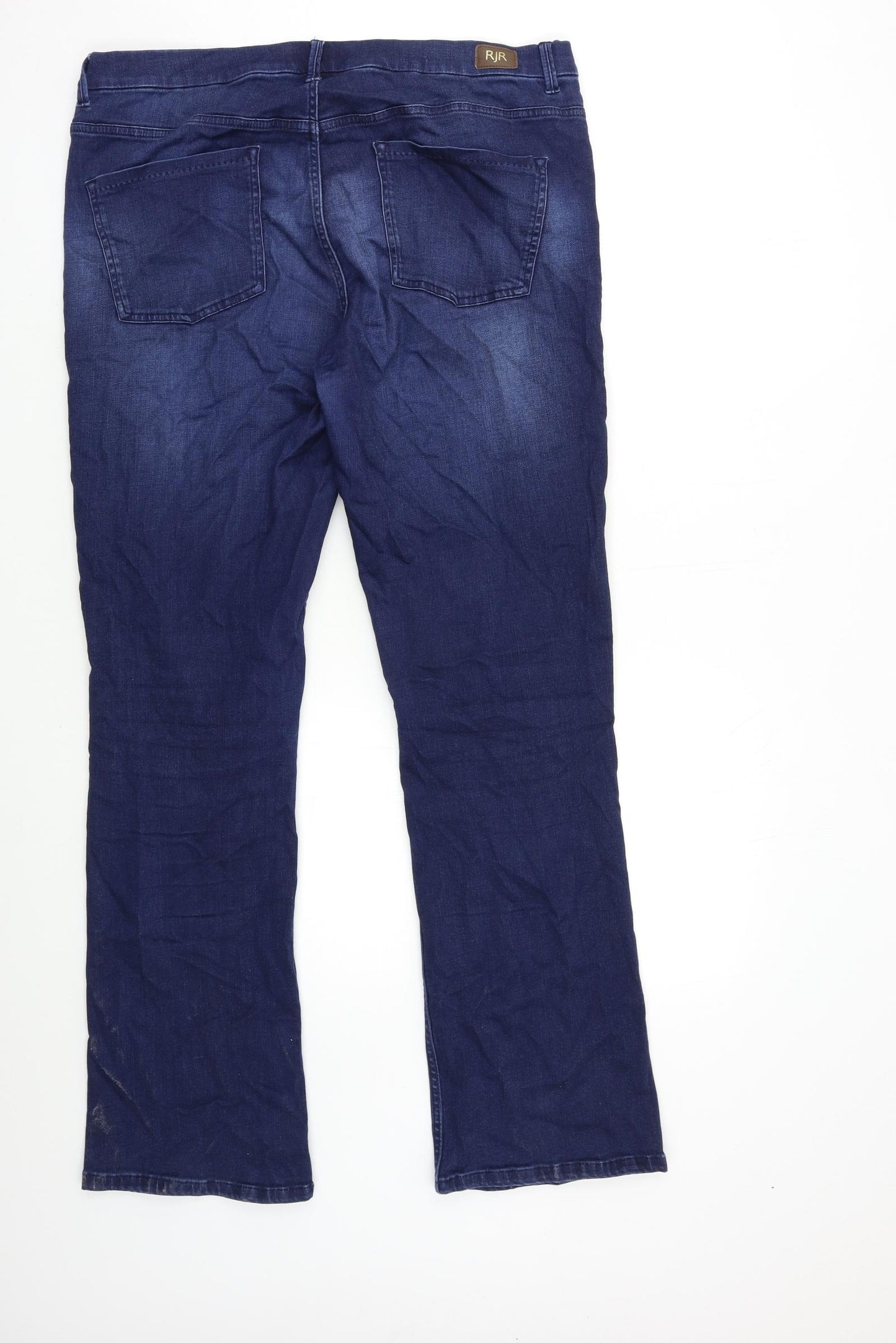 RJR.John Rocha Womens Blue  Denim Flared Jeans Size 14 L31 in