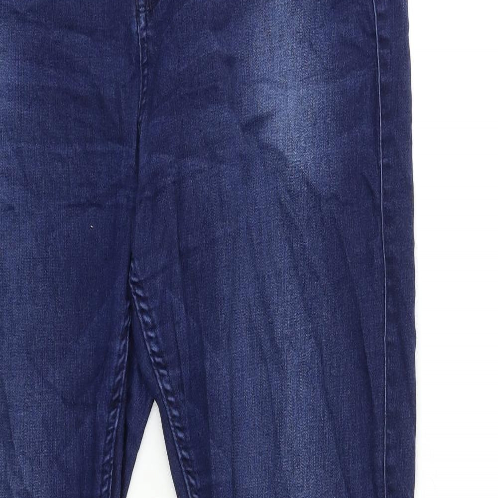 RJR.John Rocha Womens Blue  Denim Flared Jeans Size 14 L31 in