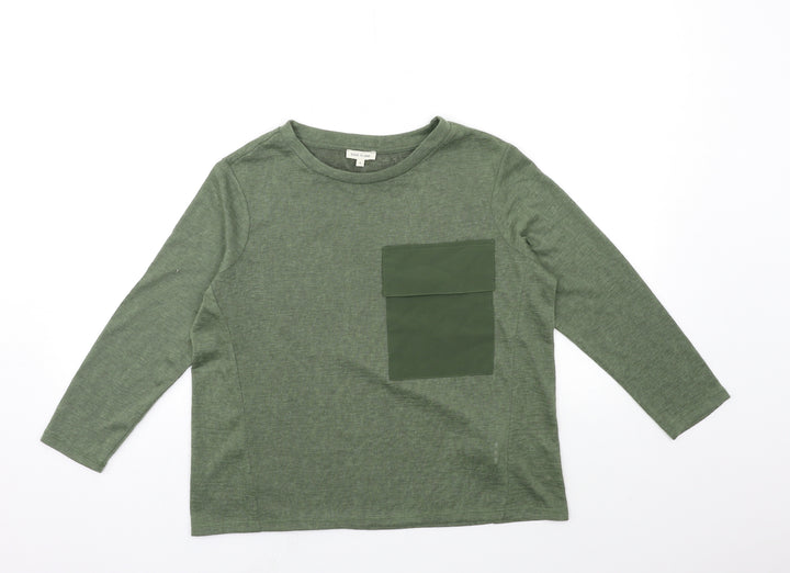 River Island Girls Green Basic T-Shirt Size 8 Years