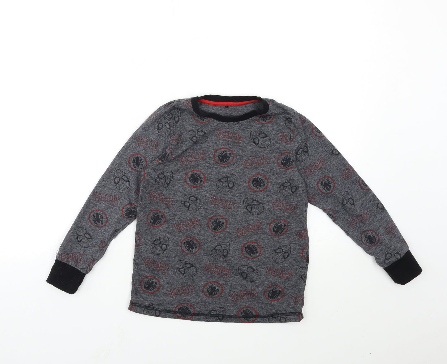 George Boys Grey Geometric   Pyjama Top Size 8-9 Years