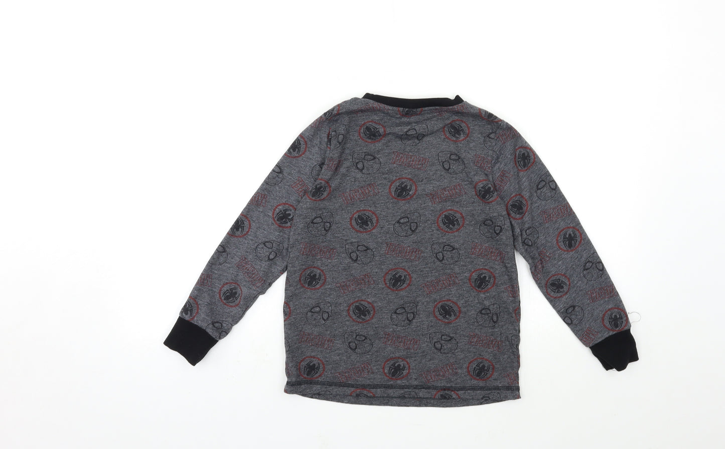 George Boys Grey Geometric   Pyjama Top Size 8-9 Years
