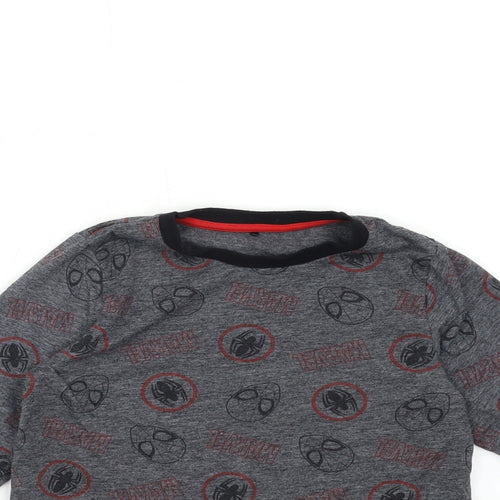 George Boys Grey Geometric   Pyjama Top Size 8-9 Years