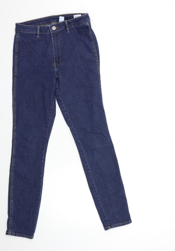 H&M Womens Blue  Denim Skinny Jeans Size 28 in L29 in