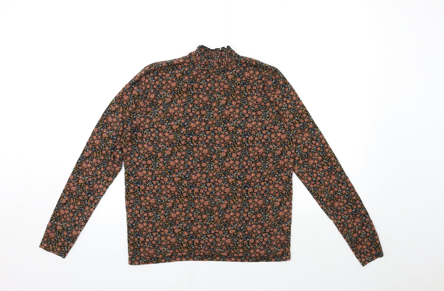 Cream Womens Red Floral  Basic Blouse Size S