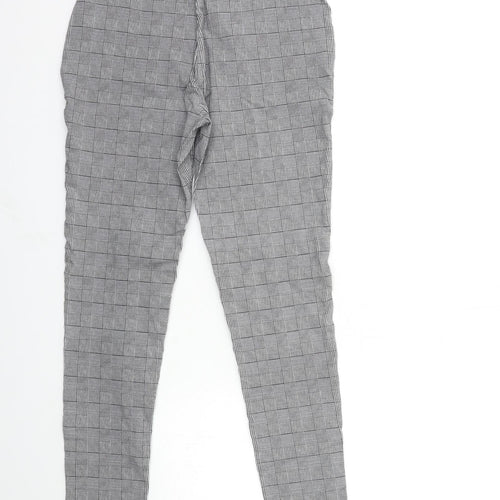 Peacocks Womens Green Check  Trousers  Size 10 L28 in