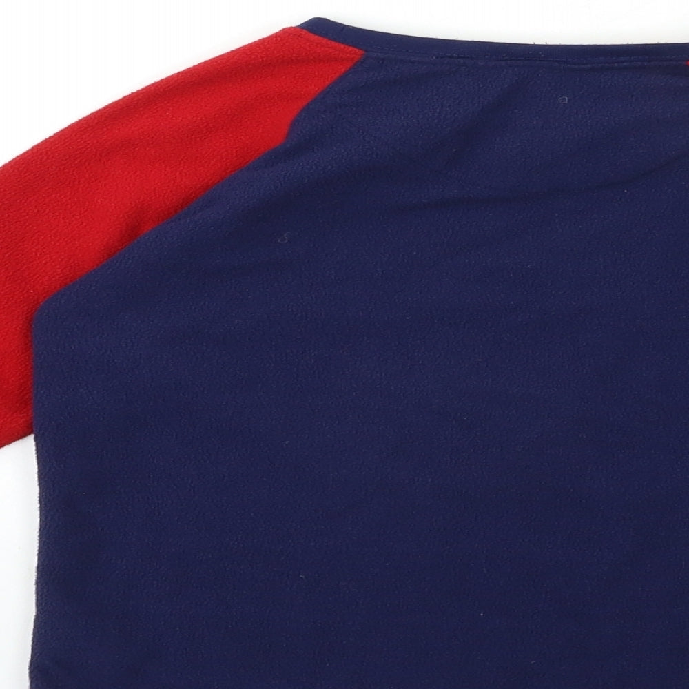 Primark Boys Blue  Fleece  Pyjama Top Size 7-8 Years  - Spider Man