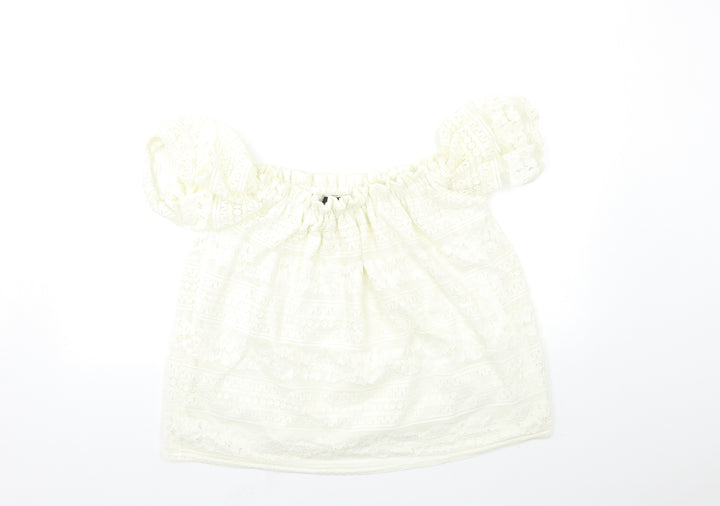 New Look Womens White   Basic Blouse Size 12