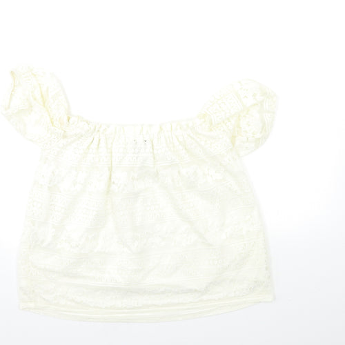 New Look Womens White   Basic Blouse Size 12