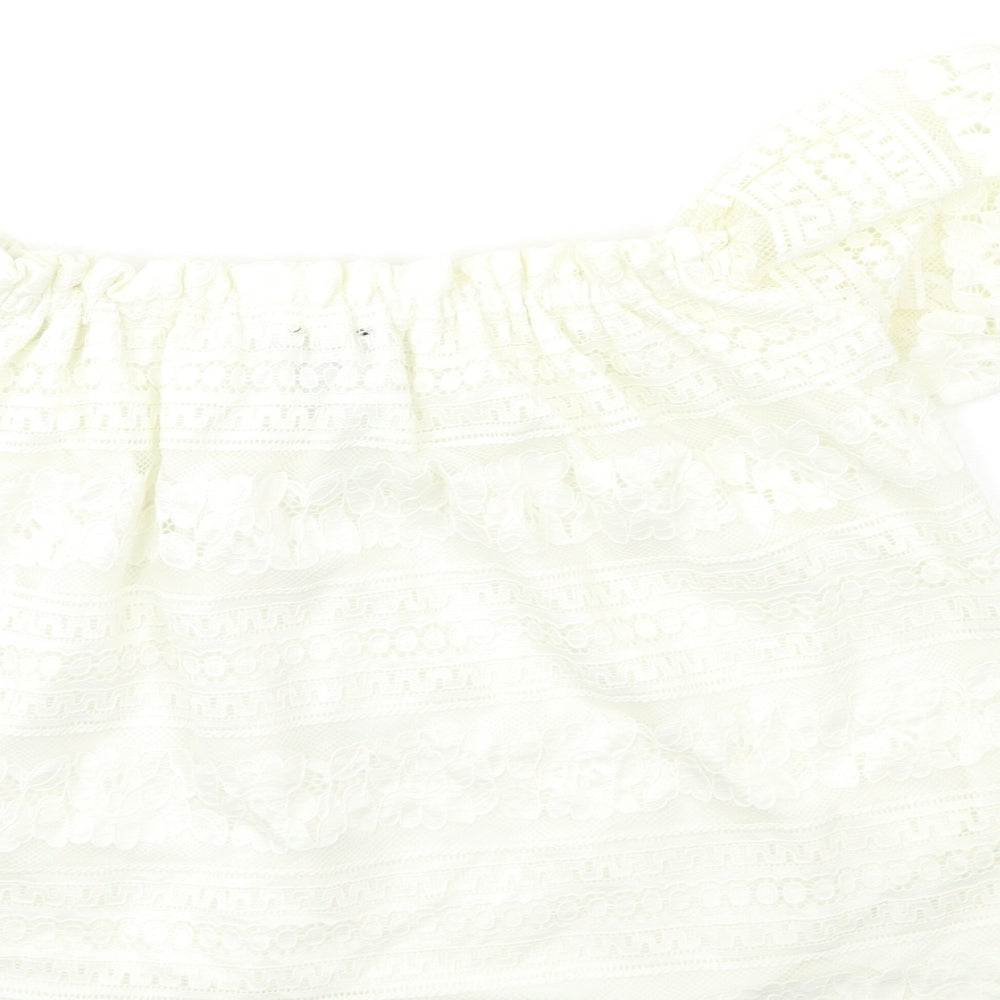 New Look Womens White   Basic Blouse Size 12