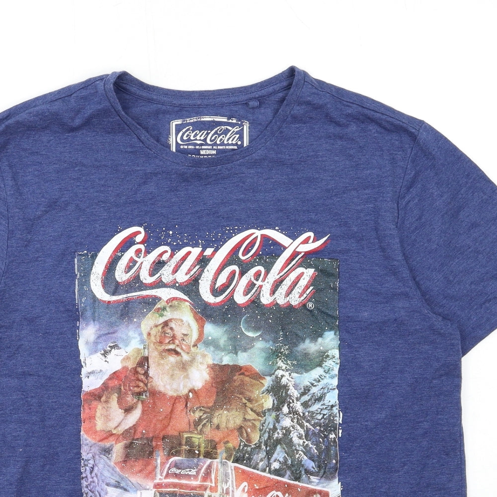 Matalan Mens Blue    T-Shirt Size M  - CHRISTMAS