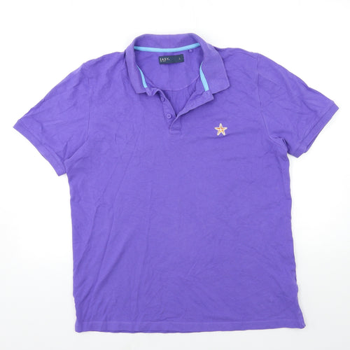 Easy Mens Purple    Polo Size L