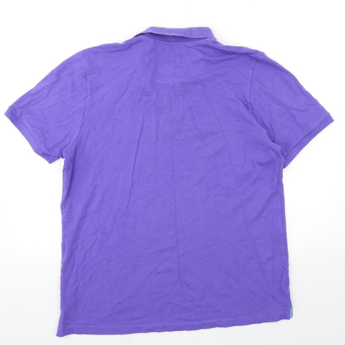 Easy Mens Purple    Polo Size L