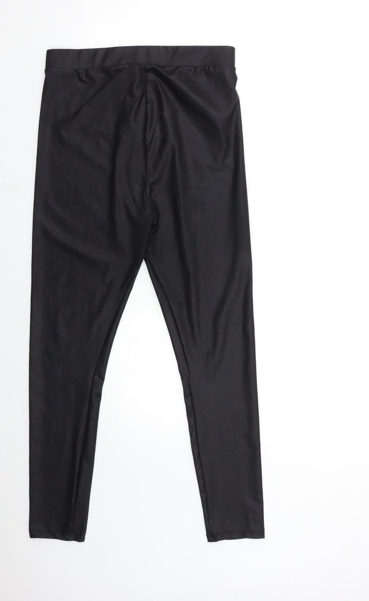 New Look Womens Black Pedal Pusher Trousers Size 10 L27 in