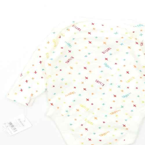 Nutmeg Baby White Geometric  Babygrow One-Piece Size 0-3 Months