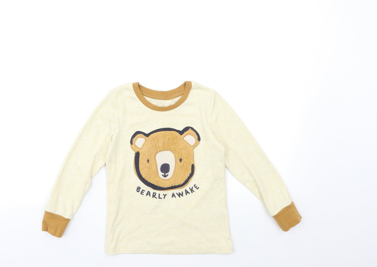George Boys Beige   Basic T-Shirt Size 4-5 Years