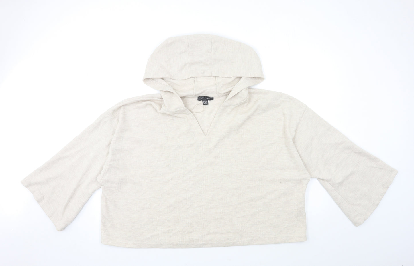 Primark Womens Beige   Pullover Hoodie Size 14