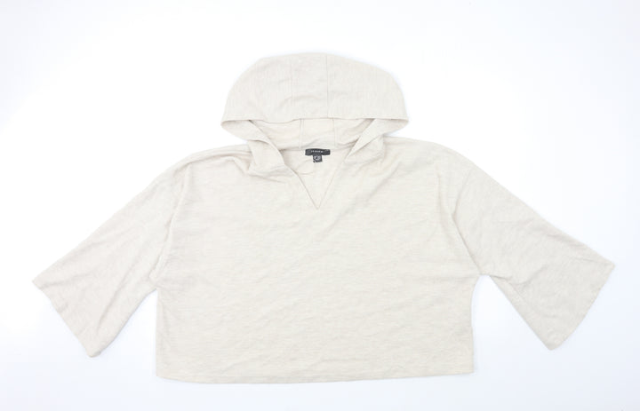 Primark Womens Beige   Pullover Hoodie Size 14