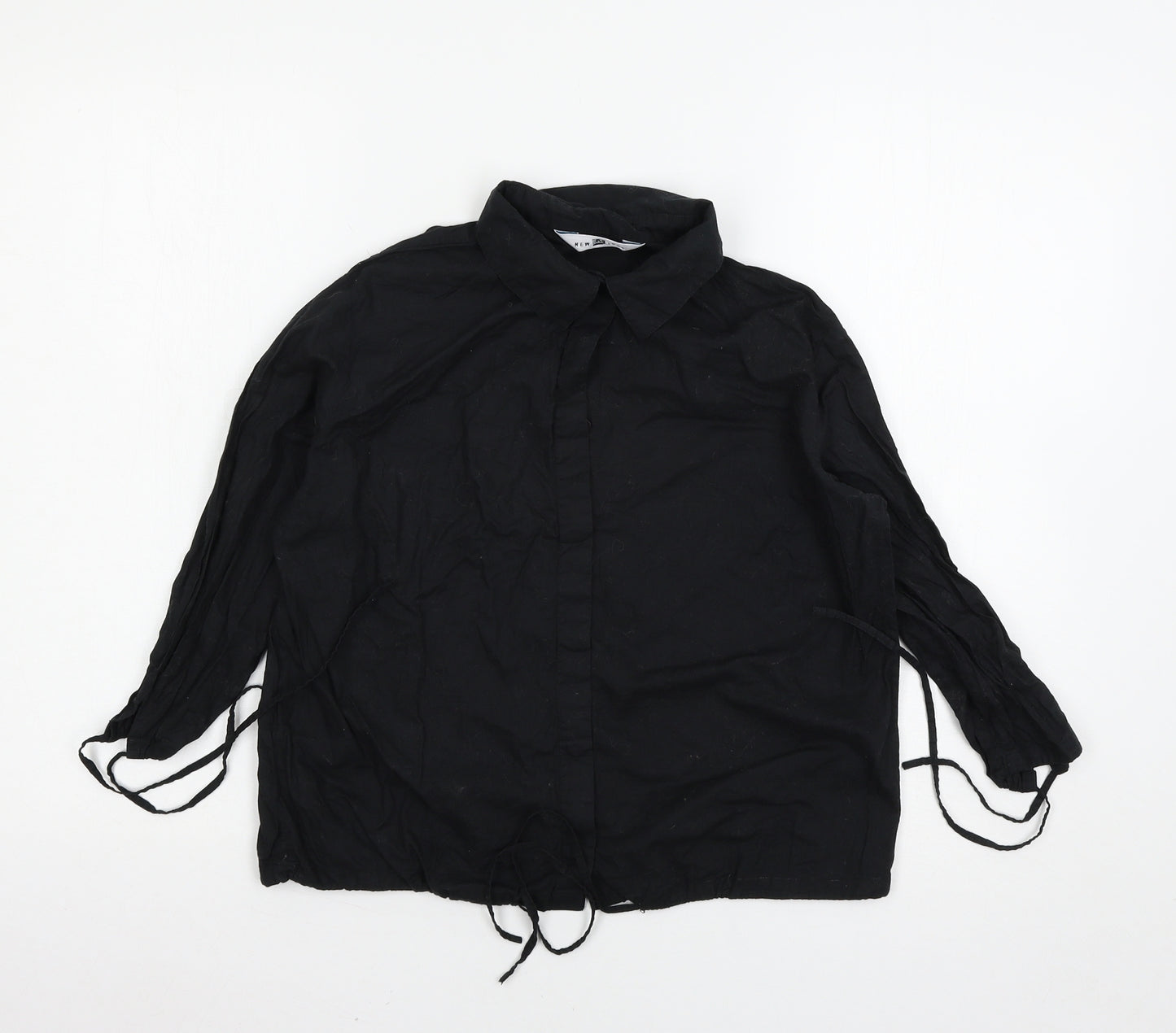 New Look Womens Black   Basic Button-Up Size 12