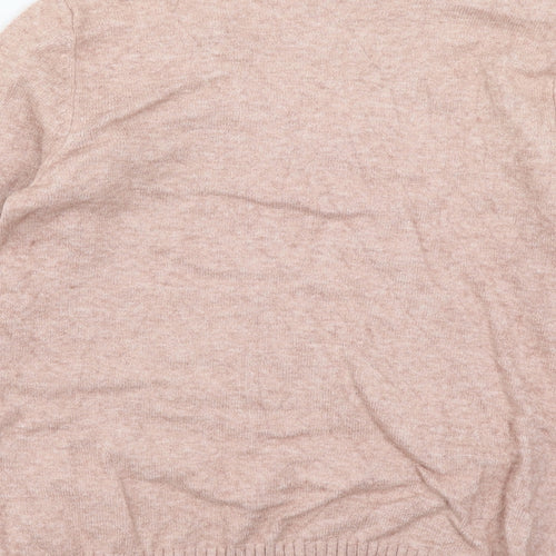 VILA Womens Pink  Knit Pullover Jumper Size L