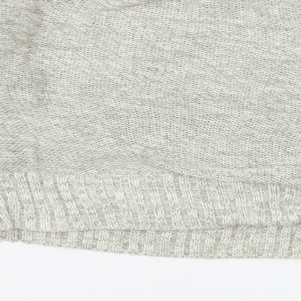 New Look Womens Grey  Knit Pullover Jumper Size M