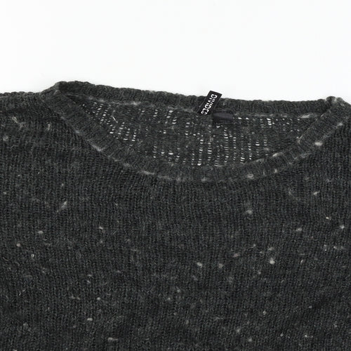 Divided Womens Grey  Knit Pullover Jumper Size 12