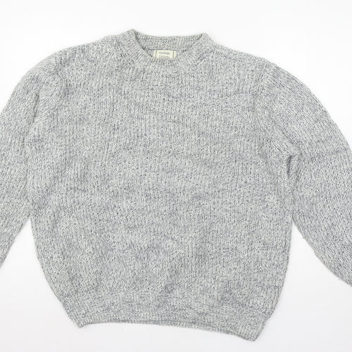 George Womens Grey  Knit Pullover Jumper Size L