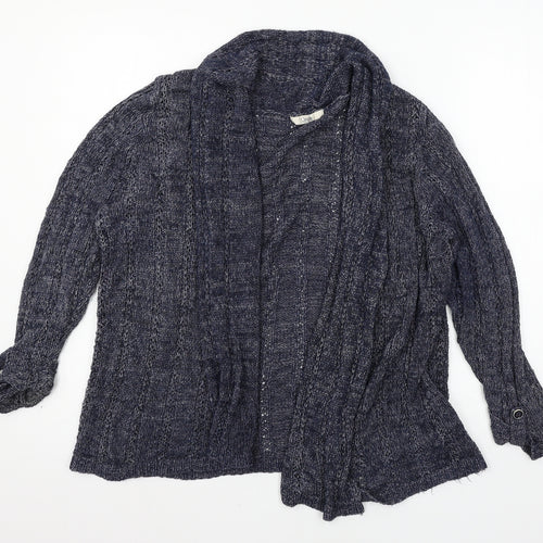 Marks and Spencer Womens Blue  Knit Cardigan Jumper Size 14