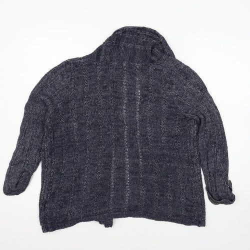 Marks and Spencer Womens Blue  Knit Cardigan Jumper Size 14