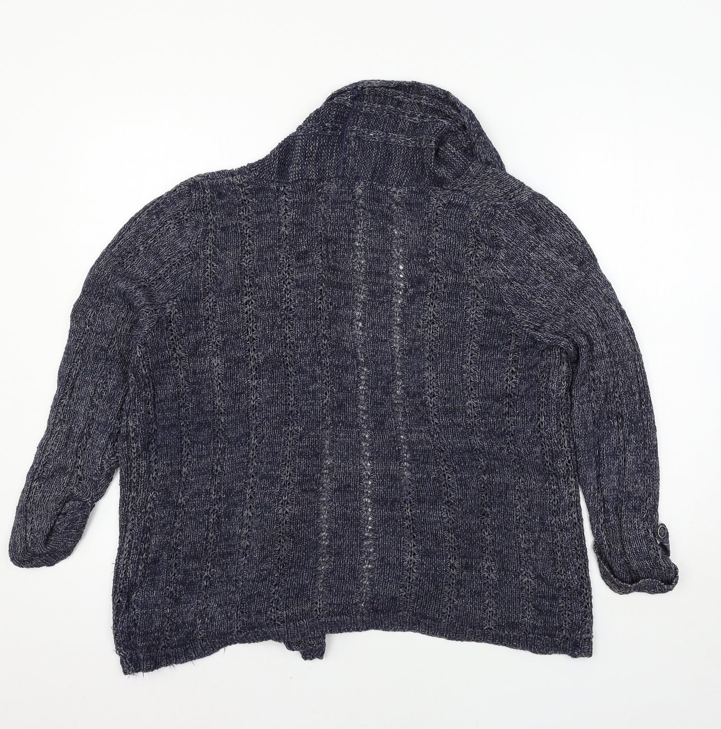 Marks and Spencer Womens Blue  Knit Cardigan Jumper Size 14