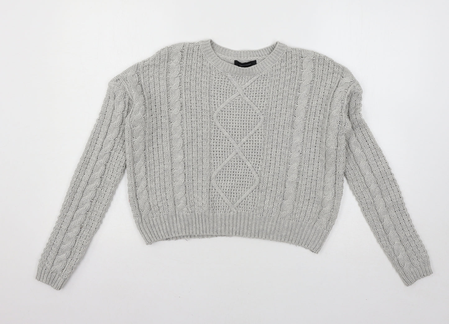 Atmosphere Womens Grey  Knit Pullover Jumper Size 6