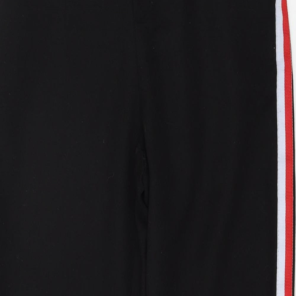 New Look Womens Black Striped  Trousers  Size 6 L26 in