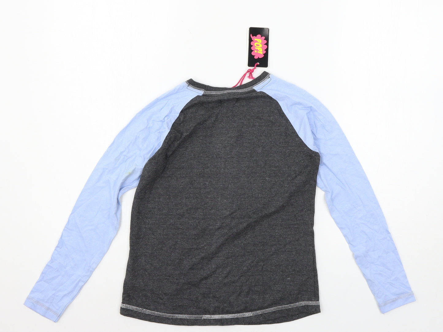 POP Girls Multicoloured Geometric Jersey Basic T-Shirt Size 6-7 Years  - Whatever
