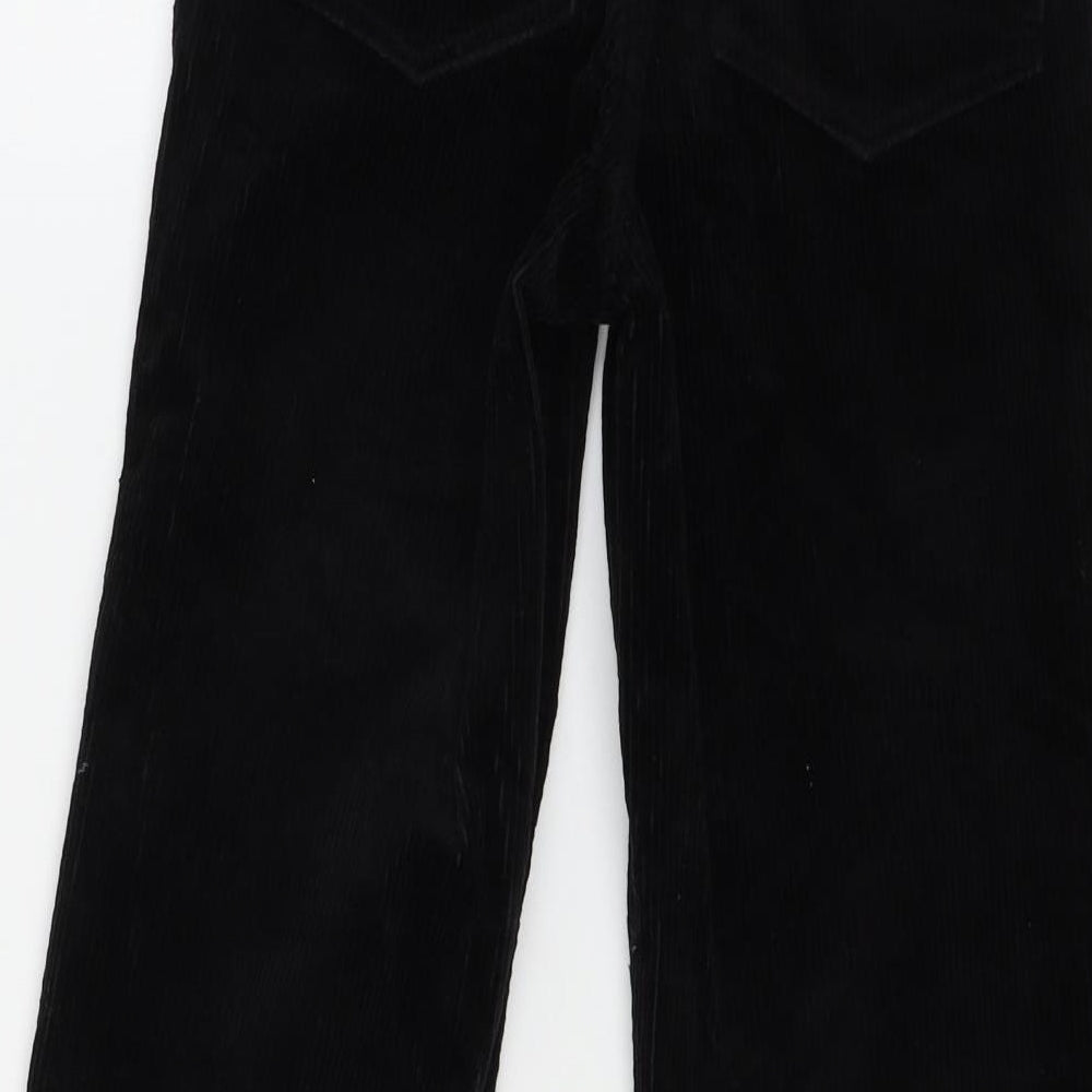 Divided Womens Black  Corduroy Trousers  Size 6 L26 in