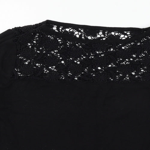 Monsoon Womens Black  Knit Pullover Jumper Size 18