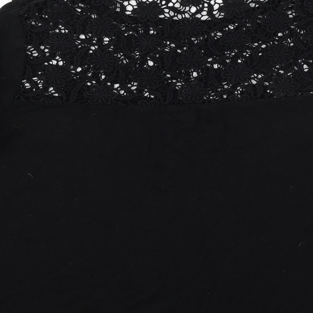 Monsoon Womens Black  Knit Pullover Jumper Size 18