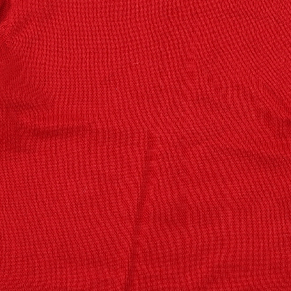 Cedar Wood State Mens Red  Knit Pullover Jumper Size XL  - Rudolph