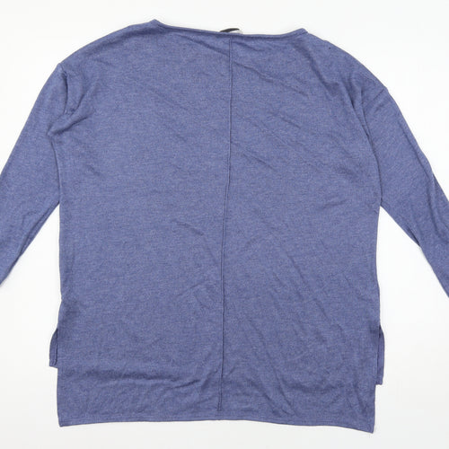 George Womens Blue  Knit Pullover Jumper Size 8