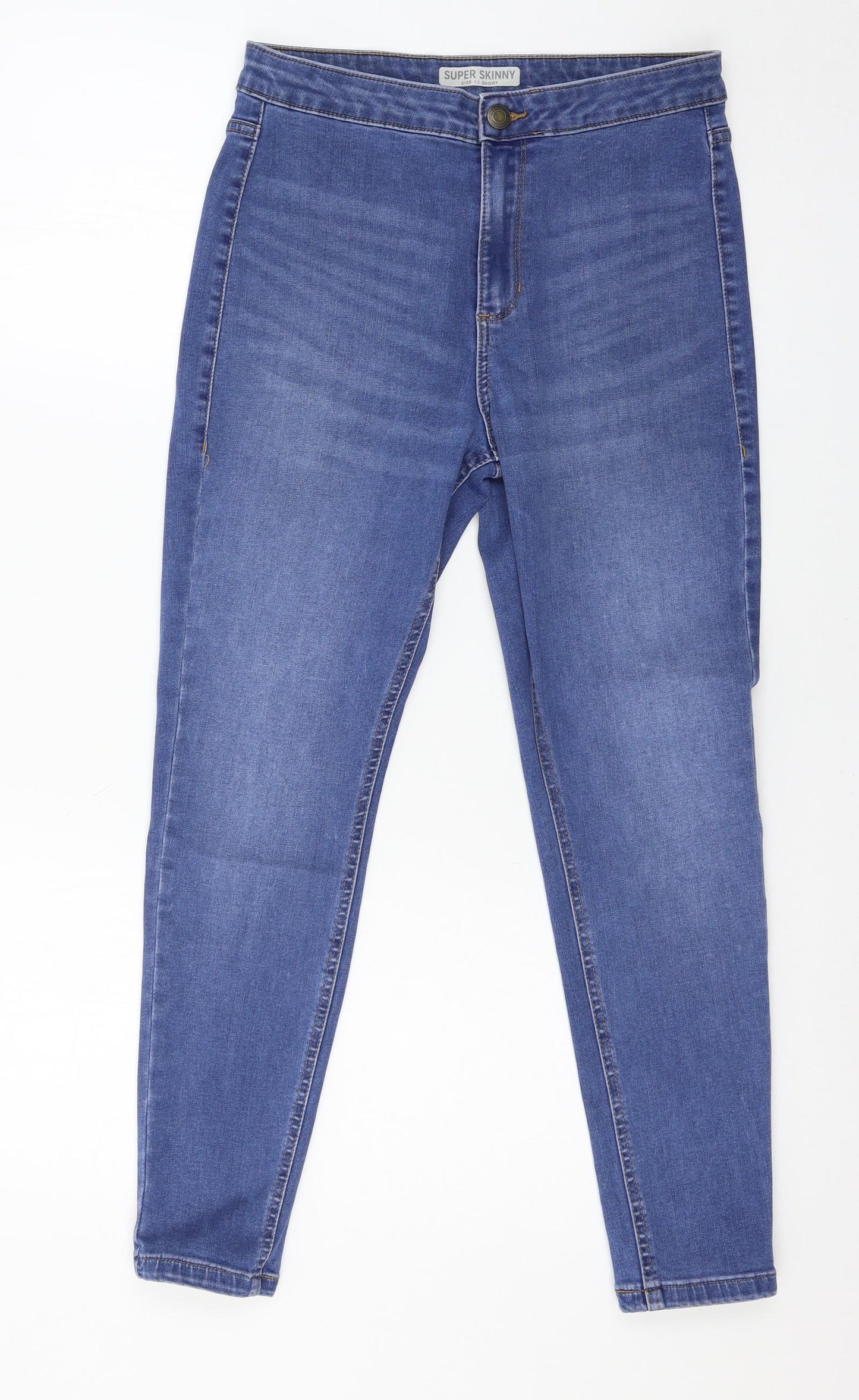Marks and Spencer Womens Blue  Denim Skinny Jeans Size 12 L24 in