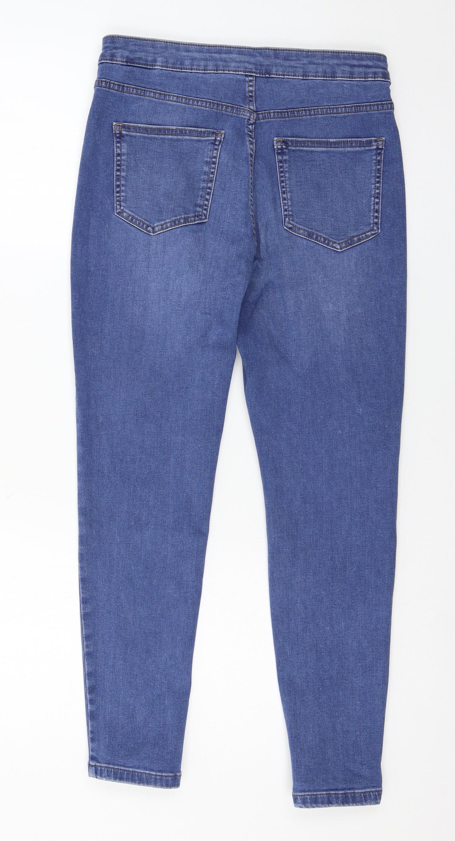Marks and Spencer Womens Blue  Denim Skinny Jeans Size 12 L24 in