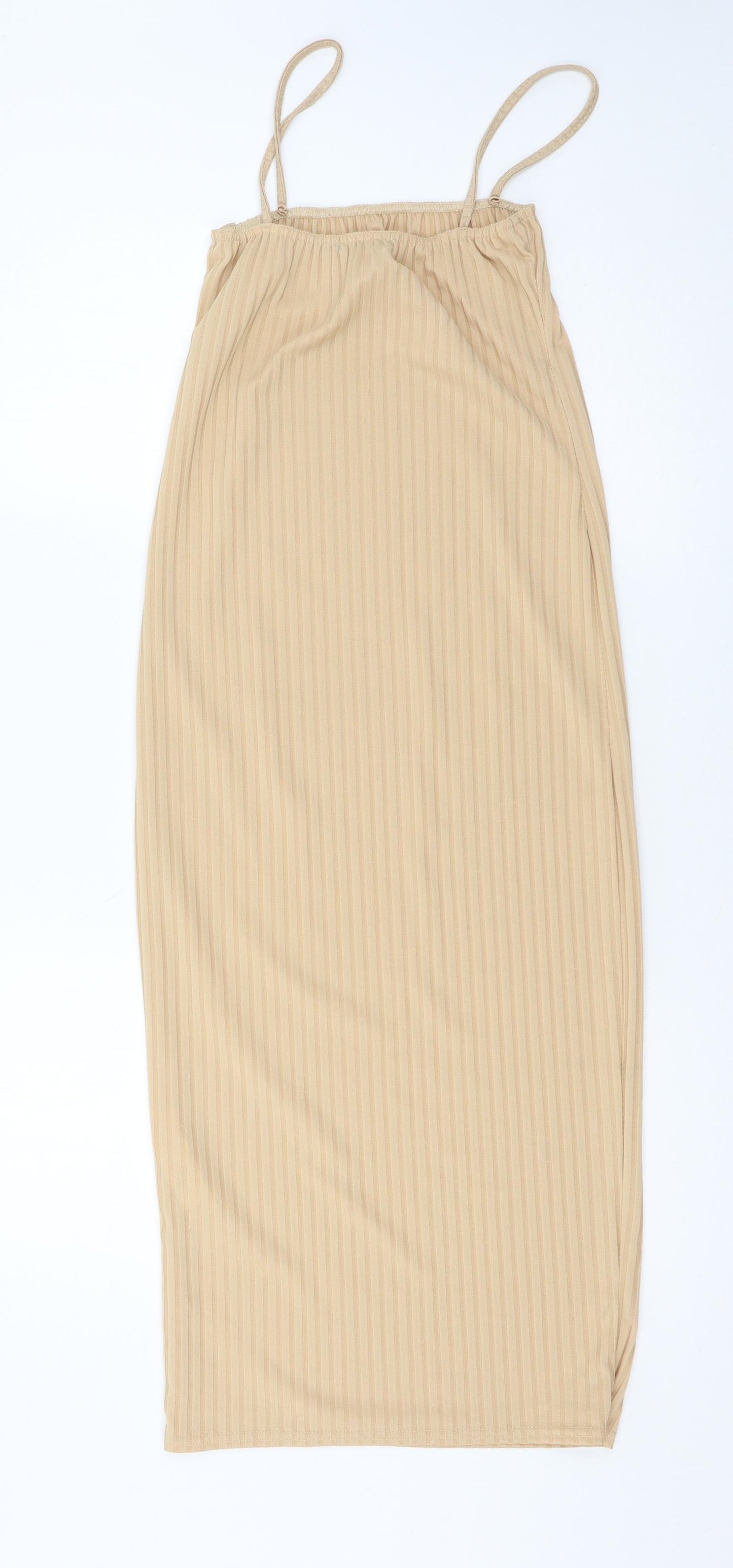 I SAW IT FIRST Womens Beige  Jersey Slip Dress  Size 12